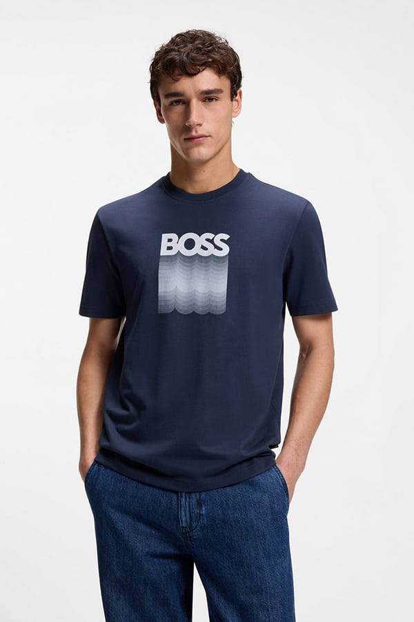 ΜΠΛΟΥΖΑ T-SHIRT BOSS - 464 ΜΠΛΕ